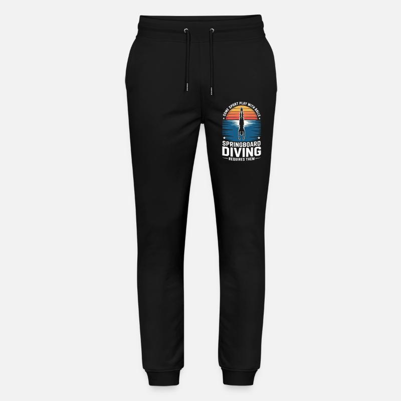 Kunstspringen Turmspringer Sprungbrett - Stanley/Stella Unisex Bio Jogginghose Mover  - Schwarz