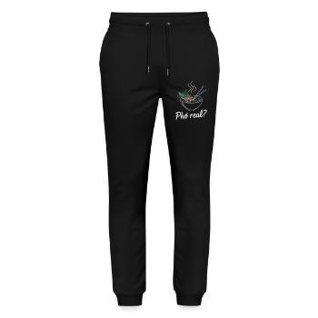 Pho Real Vietnamese Soup Pho - Stanley/Stella Mover Unisex Organic Jogging Trousers - black - Front - Marisol (170cm) & Nik (191cm)