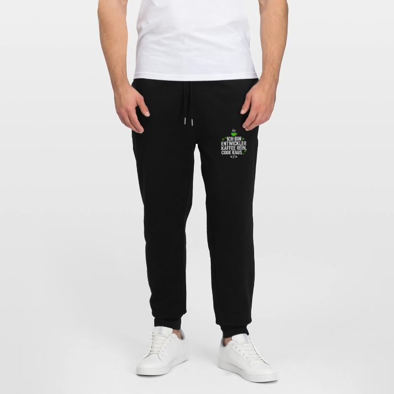 Developer Coffee Programming Saying Stanley/Stella Mover Unisex Organic Jogging Trousers