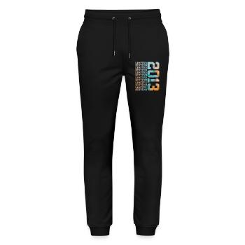 LIMITED EDITION 2013 13 YEARS 13TH BIRTHDAY - Stanley/Stella Mover Unisex Organic Jogging Trousers - black - Front - Marisol (170cm) & Nik (191cm)