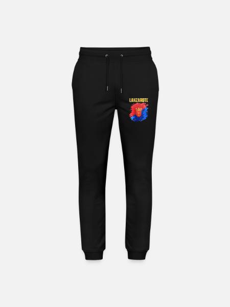 Lanzarote Island Coat of Arms Design - Stanley/Stella Mover Unisex Organic Jogging Trousers - black