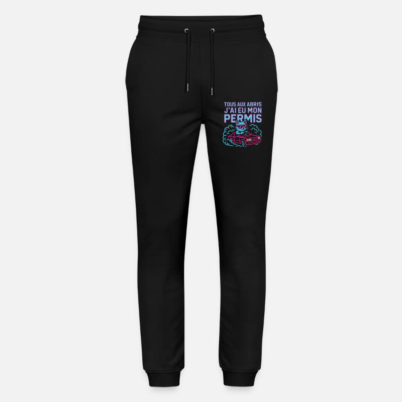 Fahrer Geschenk Führerschein - Stanley/Stella Unisex Bio Jogginghose Mover  - Schwarz