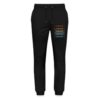 Geologist Geologist Geology Rock Stones Collecting - Stanley/Stella Mover Unisex Organic Jogging Trousers - black - Front - Marisol (170cm) & Nik (191cm)