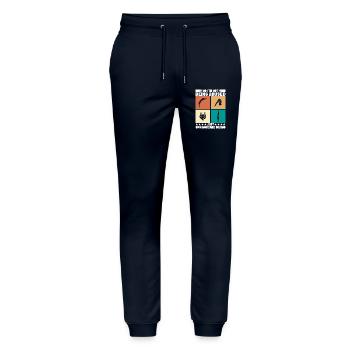 Diving diving board - Stanley/Stella Mover Unisex Organic Jogging Trousers - navy - Front - Marisol (170cm) & Nik (191cm)