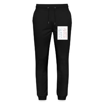 Paris. France. Europe. World. - Stanley/Stella Mover Unisex Organic Jogging Trousers - black - Front - Marisol (170cm) & Nik (191cm)