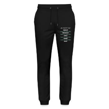 Humorvolle Torte Dekorateur Zitat T-Shirt - Stanley/Stella Unisex Bio Jogginghose Mover  - Schwarz - Vorne - Marisol (170cm) & Nik (191cm)
