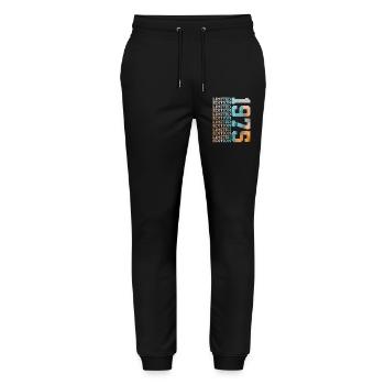 LIMITED EDITION 1975 51 YEARS 51ST BIRTHDAY - Stanley/Stella Mover Unisex Organic Jogging Trousers - black - Front - Marisol (170cm) & Nik (191cm)