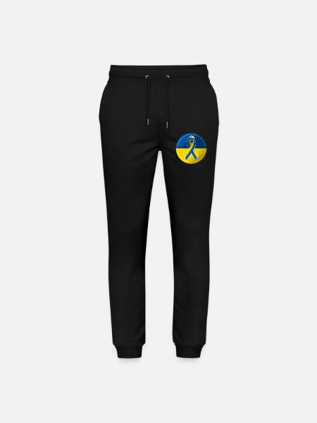 Solidarity Peace Ukraine Demonstration - Stanley/Stella Mover Unisex Organic Jogging Trousers - black