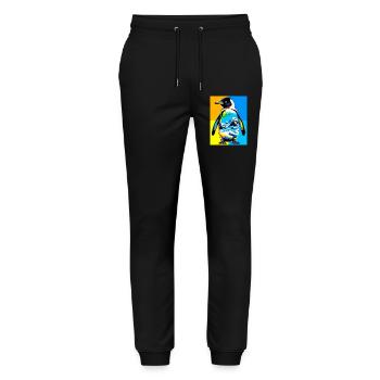 penguin - Stanley/Stella Mover Unisex Organic Jogging Trousers - black - Front - Marisol (170cm) & Nik (191cm)
