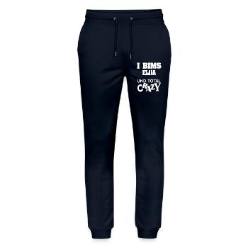 Gift for Elijah - Stanley/Stella Mover Unisex Organic Jogging Trousers - navy - Front - Marisol (170cm) & Nik (191cm)