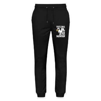 Public Fart Funny Inappropriate - Stanley/Stella Mover Unisex Organic Jogging Trousers - black - Front - Marisol (170cm) & Nik (191cm)