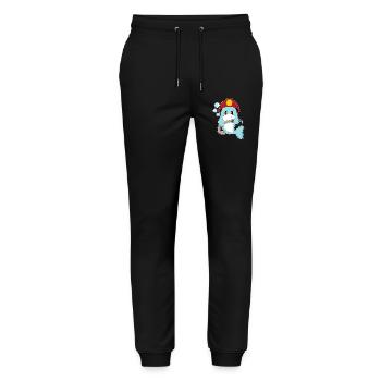 Dolphin fireman fire hose fire department - Stanley/Stella Mover Unisex Organic Jogging Trousers - black - Front - Marisol (170cm) & Nik (191cm)