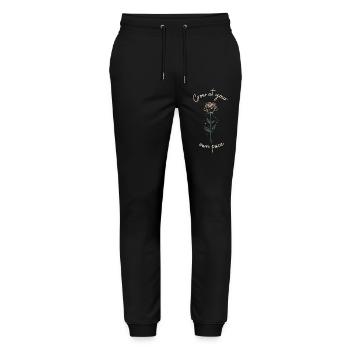 Grow at your own pace - Stanley/Stella Mover Unisex Organic Jogging Trousers - black - Front - Marisol (170cm) & Nik (191cm)