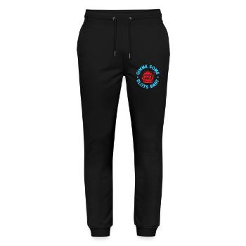 Gambling Fan Gimme Some Slots Baby Casino - Stanley/Stella Unisex Bio Jogginghose Mover  - Schwarz - Vorne - Marisol (170cm) & Nik (191cm)