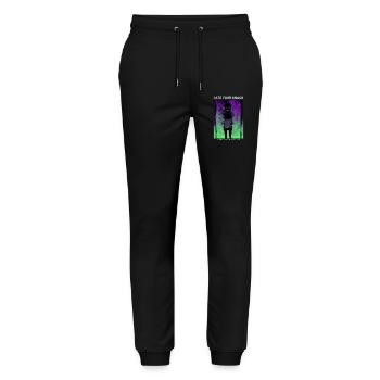 Gruseliges Anime Phonk I Ate Your Snack - Stanley/Stella Unisex Bio Jogginghose Mover  - Schwarz - Vorne - Marisol (170cm) & Nik (191cm)