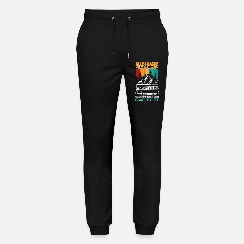 Camper Camping Wohnwagen Spruch - Stanley/Stella Unisex Bio Jogginghose Mover  - Schwarz