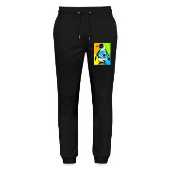 penguin - Stanley/Stella Mover Unisex Organic Jogging Trousers - black - Front - Marisol (170cm) & Nik (191cm)