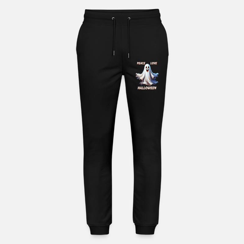 FANTÔME PAIX AMOUR HALLOWEEN - Pantalon de jogging bio MOVER Stanley/Stella unisexe - noir