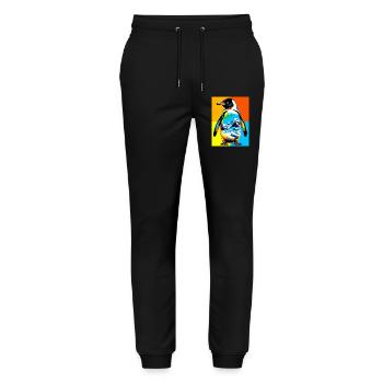 penguin - Stanley/Stella Mover Unisex Organic Jogging Trousers - black - Front - Marisol (170cm) & Nik (191cm)