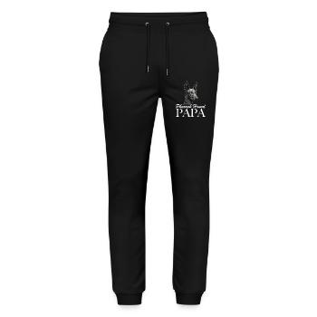 Pharaoh Hound Dad - Stanley/Stella Mover Unisex Organic Jogging Trousers - black - Front - Marisol (170cm) & Nik (191cm)
