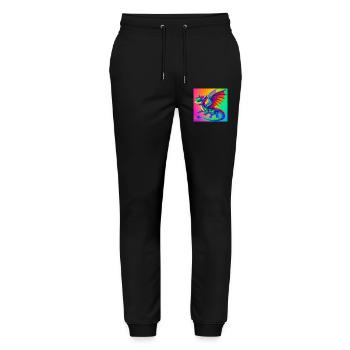 dragon - Stanley/Stella Mover Unisex Organic Jogging Trousers - black - Front - Marisol (170cm) & Nik (191cm)