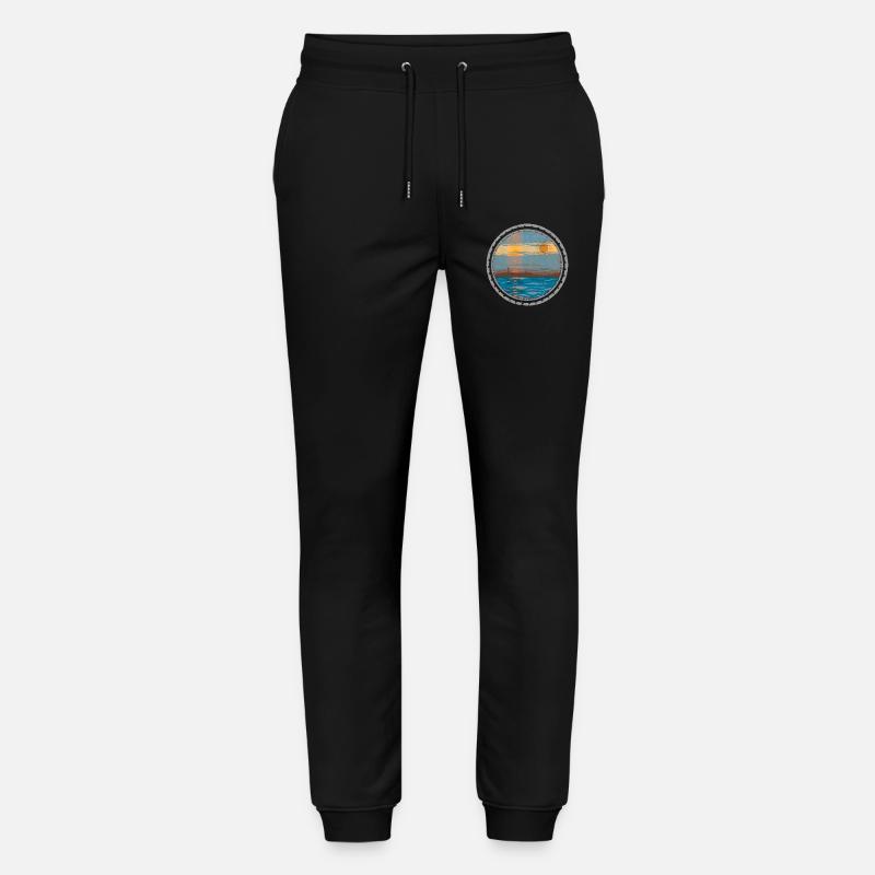 Coucher de soleil sur l’eau - Pantalon de jogging bio MOVER Stanley/Stella unisexe - noir