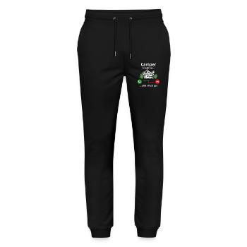 Camper is calling... and i must go - Stanley/Stella Mover Unisex Organic Jogging Trousers - black - Front - Marisol (170cm) & Nik (191cm)