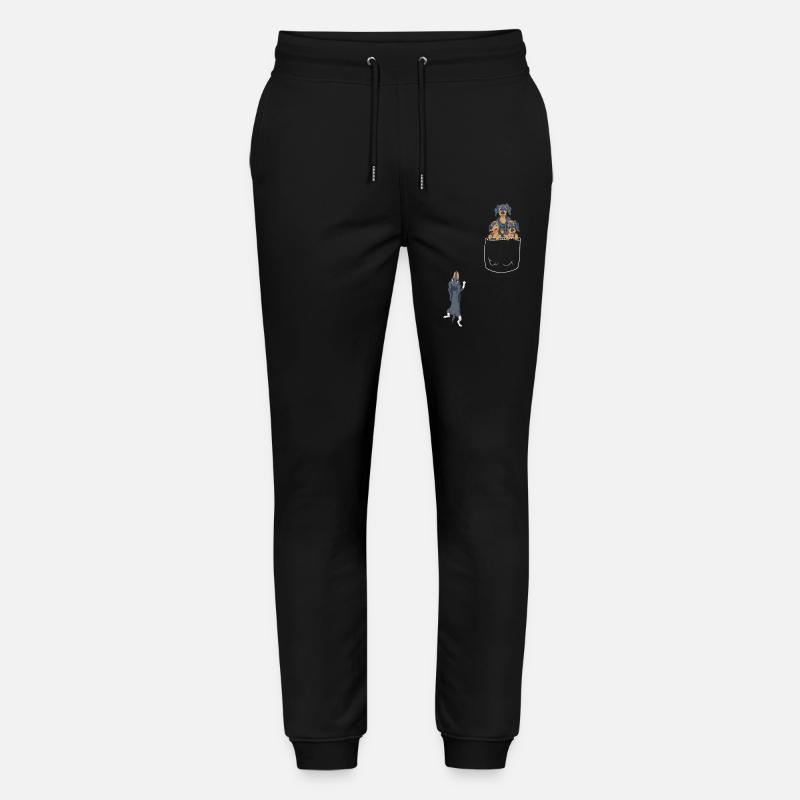 T-shirt de poche teckel - Pantalon de jogging bio MOVER Stanley/Stella unisexe - noir