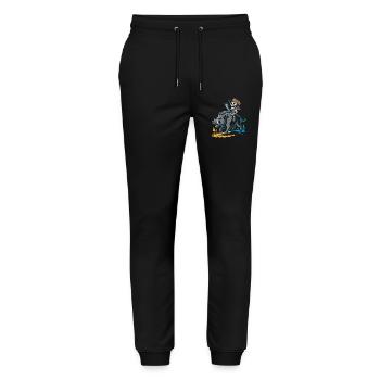 Cowboy Skelet and Boar Adventure - Stanley/Stella Mover Unisex Organic Jogging Trousers - black - Front - Marisol (170cm) & Nik (191cm)