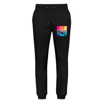 Otter - Stanley/Stella Unisex Bio Jogginghose Mover  - Schwarz - Vorne - Marisol (170cm) & Nik (191cm)