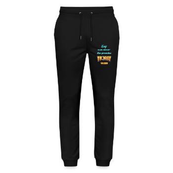 Inspiring motivational pressure - Stanley/Stella Mover Unisex Organic Jogging Trousers - black - Front - Marisol (170cm) & Nik (191cm)