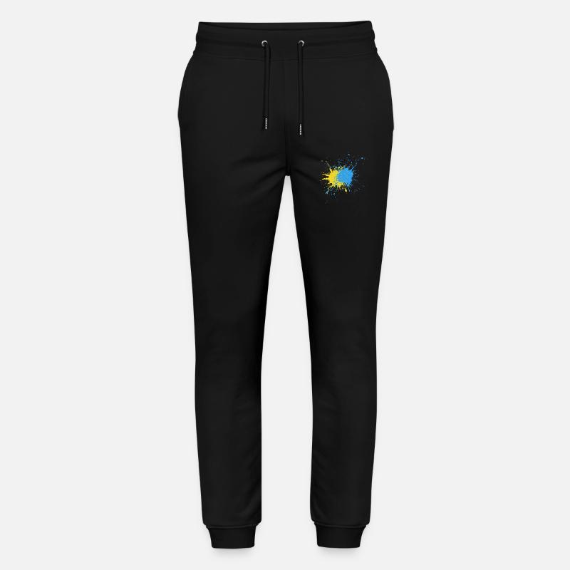 Kreativer Farbschlag Design - Stanley/Stella Unisex Bio Jogginghose Mover  - Schwarz