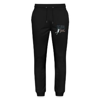 Scuba Girl Diver Design - Pantalon de jogging bio MOVER Stanley/Stella unisexe - noir - Devant - Marisol (170cm) & Nik (191cm)