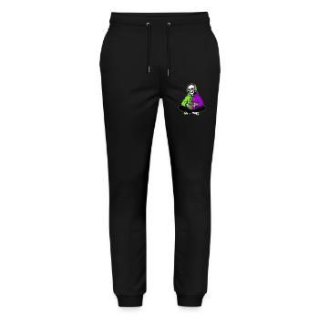 Skeleton Gamer Halloween Gaming - Stanley/Stella Mover Unisex Organic Jogging Trousers - black - Front - Marisol (170cm) & Nik (191cm)