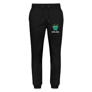 Funny Sayings Fun Outfits Irony Sarcasm - Stanley/Stella Mover Unisex Organic Jogging Trousers - black - Front - Marisol (170cm) & Nik (191cm)