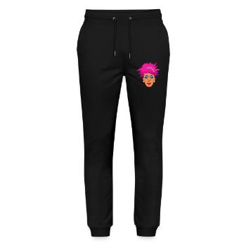Pink Drag Queen - Stanley/Stella Unisex Bio Jogginghose Mover  - Schwarz - Vorne - Marisol (170cm) & Nik (191cm)