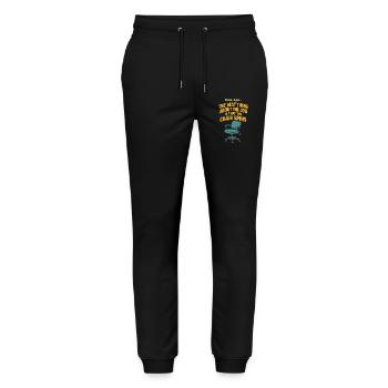 Jubeln Sie aus vollem Herzen - Stanley/Stella Unisex Bio Jogginghose Mover  - Schwarz - Vorne - Marisol (170cm) & Nik (191cm)