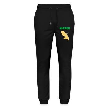 Martinique – West Indies T-shirt - Stanley/Stella Mover Unisex Organic Jogging Trousers - black - Front - Marisol (170cm) & Nik (191cm)