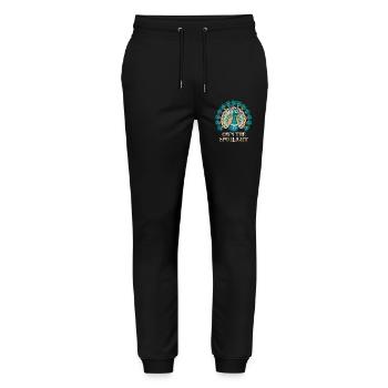 Motif paon : Own The Spotlight avec élégance et - Pantalon de jogging bio MOVER Stanley/Stella unisexe - noir - Devant - Marisol (170cm) & Nik (191cm)