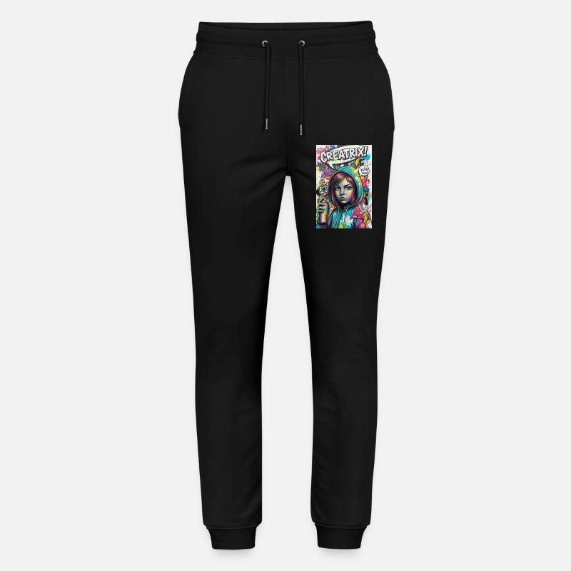 Farbexplosion Graffiti Heldin - Stanley/Stella Unisex Bio Jogginghose Mover - Schwarz