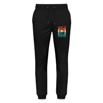 Level 29 Years Unlocked - 29th Anniversary Gamer - Stanley/Stella Mover Unisex Organic Jogging Trousers - black - Front - Marisol (170cm) & Nik (191cm)