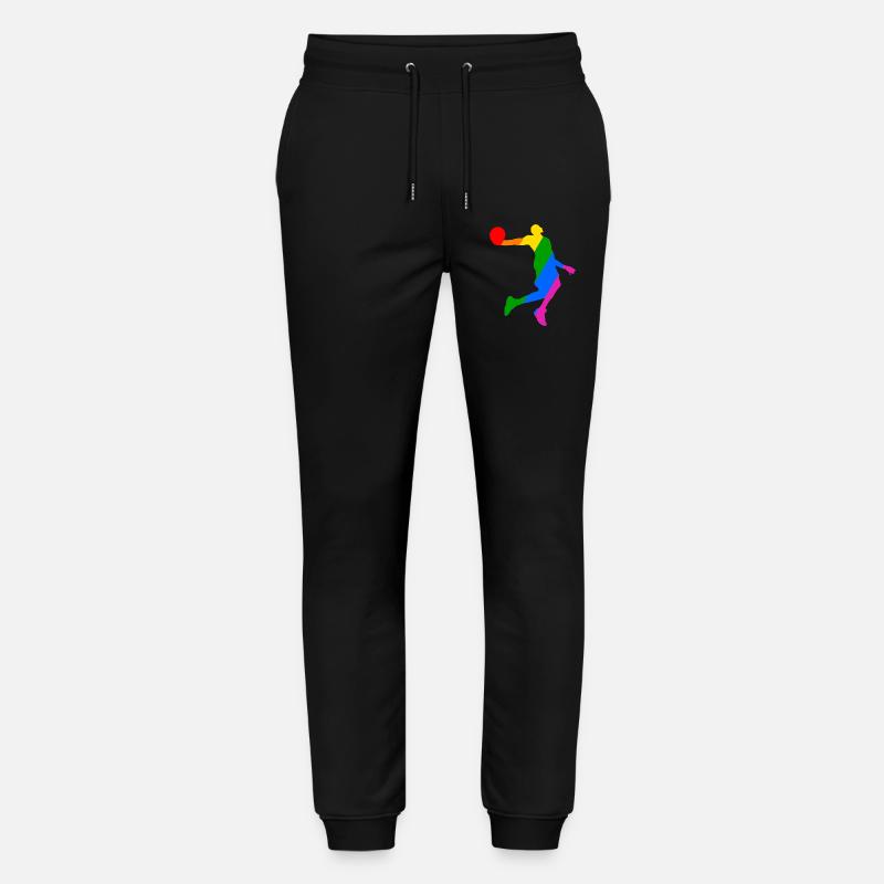 Rainbow Basketballer - Stanley/Stella Unisex Bio Jogginghose Mover  - Schwarz