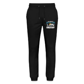 Lustige Kreuzfahrt Sprüche Outfits Urlaub - Stanley/Stella Unisex Bio Jogginghose Mover  - Schwarz - Vorne - Marisol (170cm) & Nik (191cm)