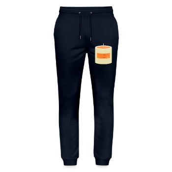 Pumpkin Spice Candle  - Stanley/Stella Mover Unisex Organic Jogging Trousers - navy - Front - Marisol (170cm) & Nik (191cm)