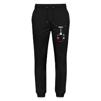 Shisha is calling - Stanley/Stella Mover Unisex Organic Jogging Trousers - black - Front - Marisol (170cm) & Nik (191cm)