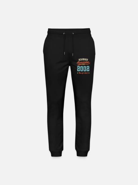 Awesome Since 2002 - Stanley/Stella Mover Unisex Organic Jogging Trousers - black