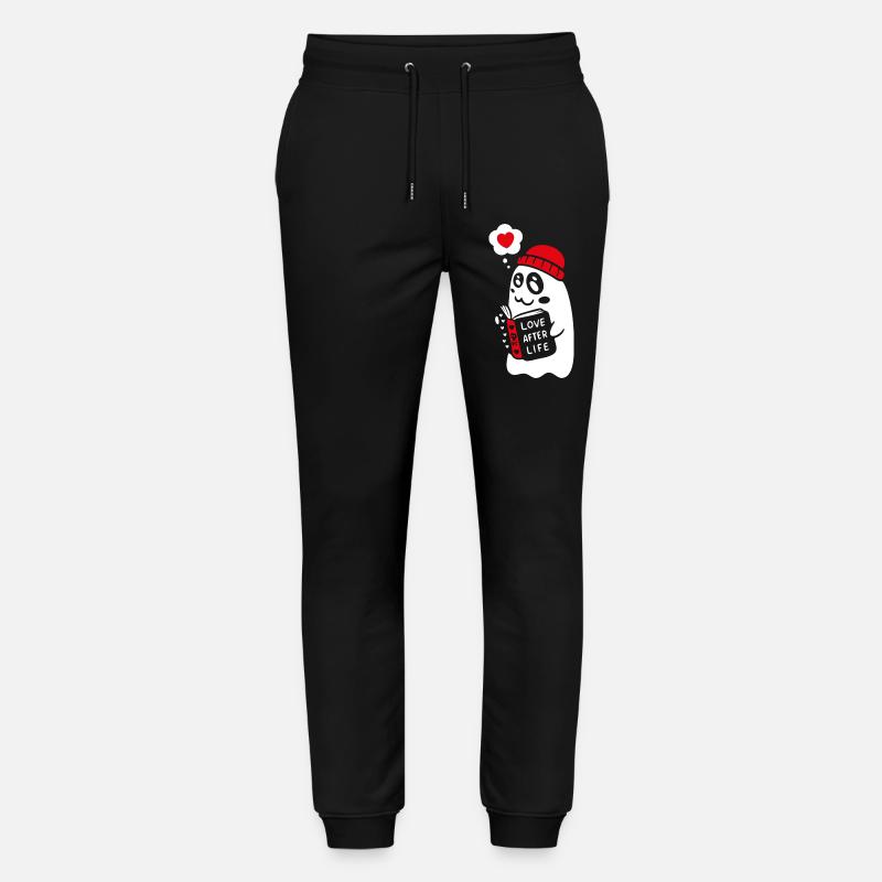 Mignon fantôme lecture livre romantique - Pantalon de jogging bio MOVER Stanley/Stella unisexe - noir