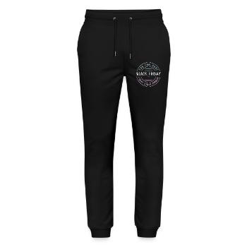 Kaufrausch Cyber Monday - Stanley/Stella Unisex Bio Jogginghose Mover  - Schwarz - Vorne - Marisol (170cm) & Nik (191cm)