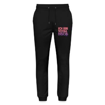 Je suis totalement disco - Pantalon de jogging bio MOVER Stanley/Stella unisexe - noir - Devant - Marisol (170cm) & Nik (191cm)
