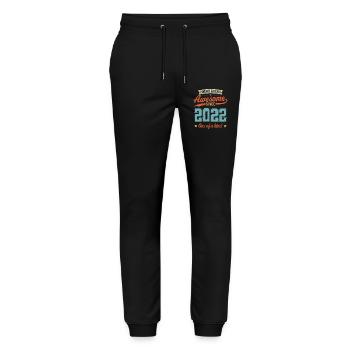 Awesome Since 2022 - Stanley/Stella Mover Unisex Organic Jogging Trousers - black - Front - Marisol (170cm) & Nik (191cm)